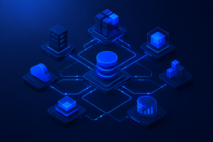 Arquitetura de CRM enterprise integrando dados de vendas, atendimento e sistemas legados