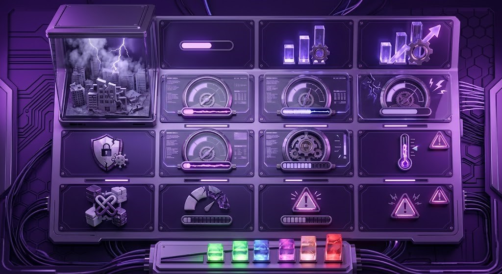 Ilustrativo categorias de débito técnico em sistemas legados corporativos.